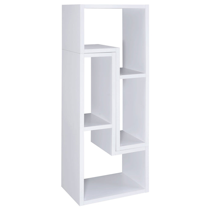 Velma Convertible TV Console and Bookcase White