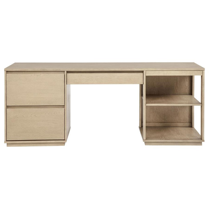 Harkes 75-inch 3-drawer Computer Desk with Adjustable Shelf