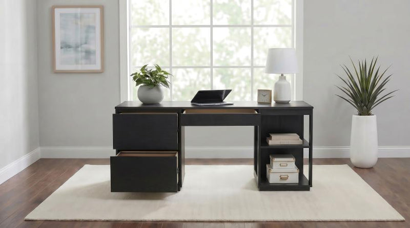 Harkes 75-inch 3-drawer Computer Desk with Adjustable Shelf
