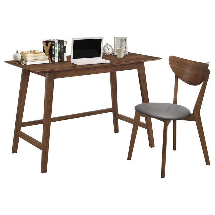 Karri 2-piece Writing Desk Set Walnut