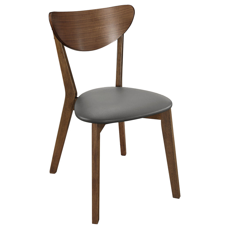 Juego de escritorio y silla de oficina Karri de 2 piezas, color nogal