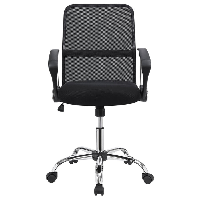 Gerta Office Chair with Mesh Backrest Black and Chrome