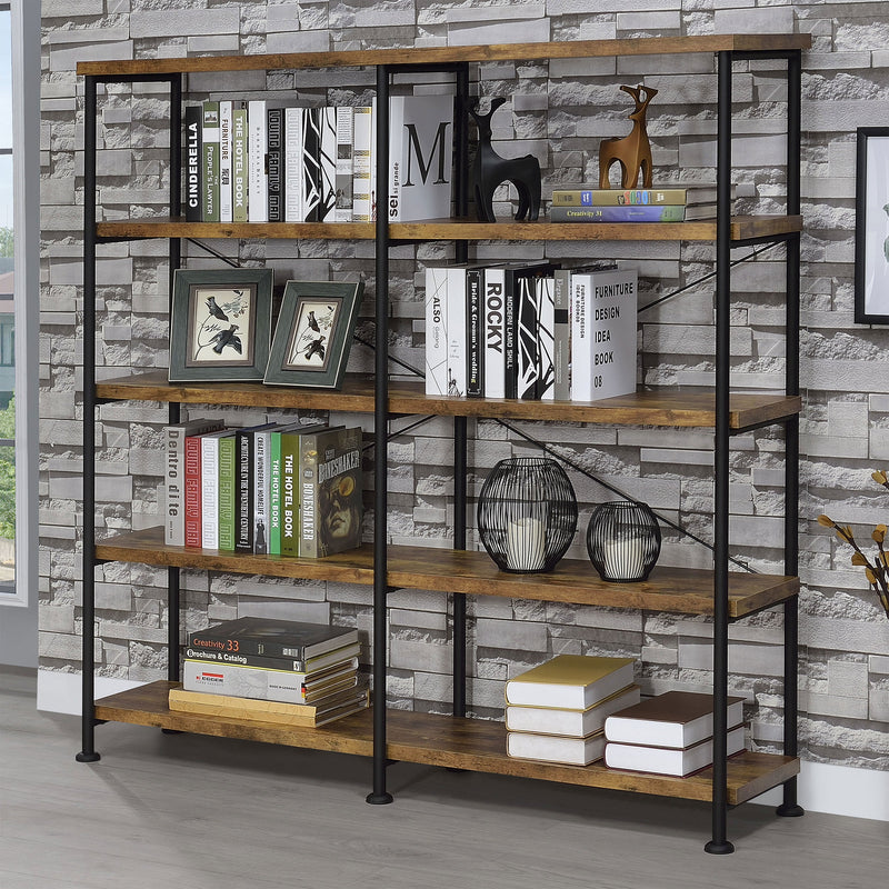 Analiese 63-inch 4-shelf Double Bookshelf