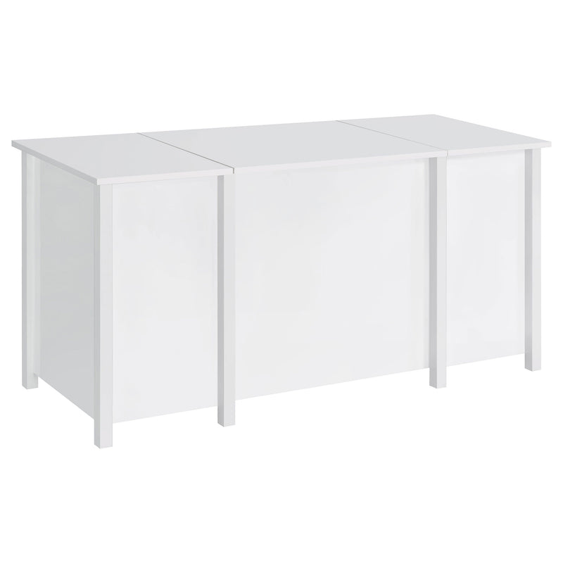 Dylan 60-inch 4-drawer Lift Top Office Desk High Gloss