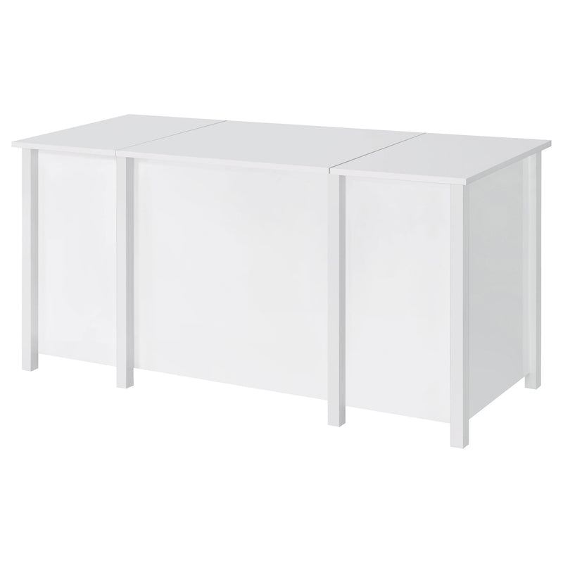 Dylan 60-inch 4-drawer Lift Top Office Desk High Gloss
