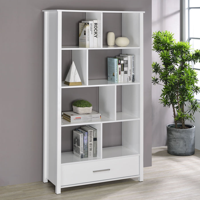 Dylan Rectangular 8-shelf Bookcase