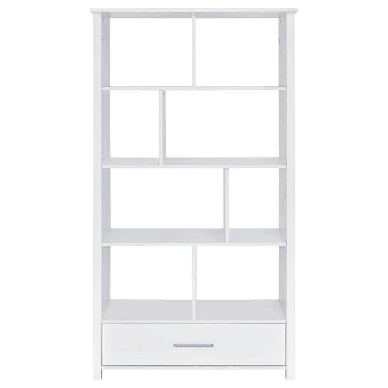Dylan 68-inch 4-shelf Storage Bookshelf High Gloss