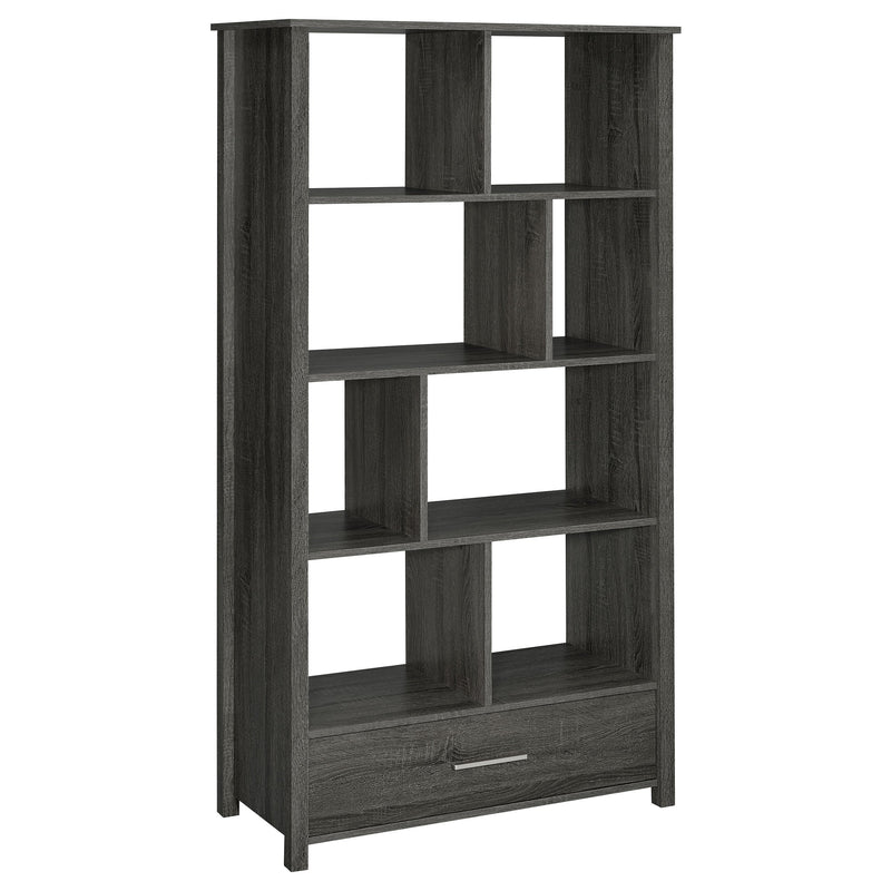 Dylan 68-inch 4-shelf Storage Bookshelf High Gloss
