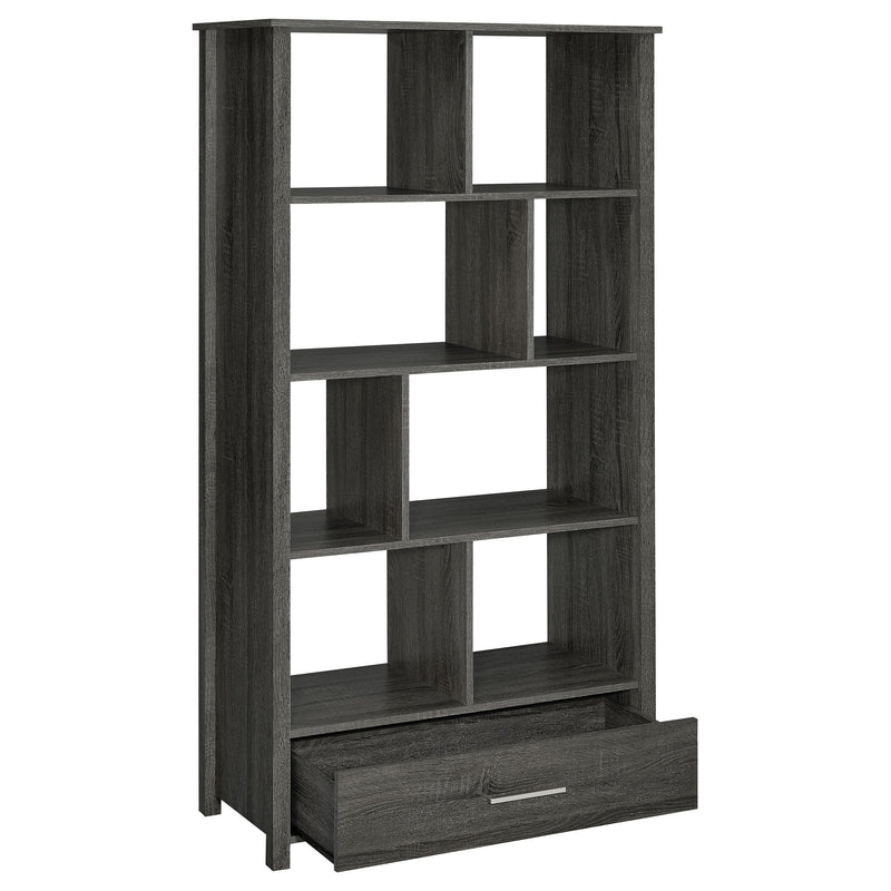 Dylan 68-inch 4-shelf Storage Bookshelf High Gloss