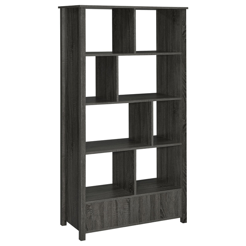 Dylan 68-inch 4-shelf Storage Bookshelf High Gloss