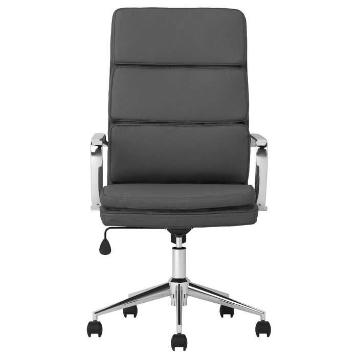 Ximena Upholstered Adjustable High Back Office Chair Black