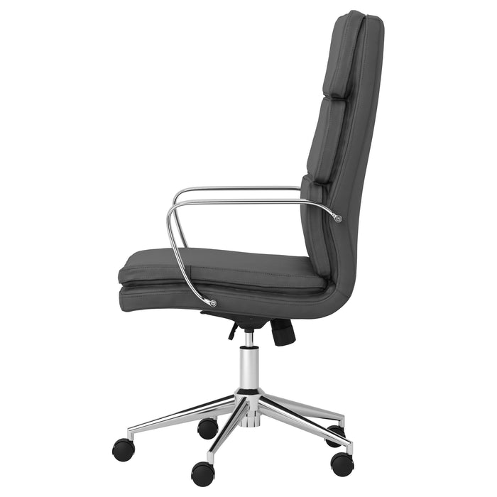 Ximena Upholstered Adjustable High Back Office Chair Black