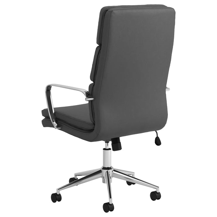 Ximena Upholstered Adjustable High Back Office Chair Black