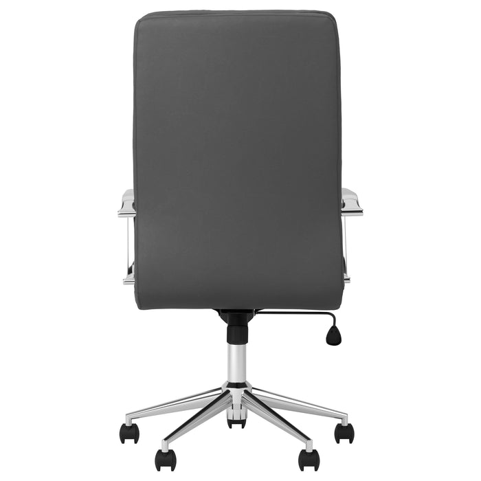 Ximena Upholstered Adjustable High Back Office Chair Black