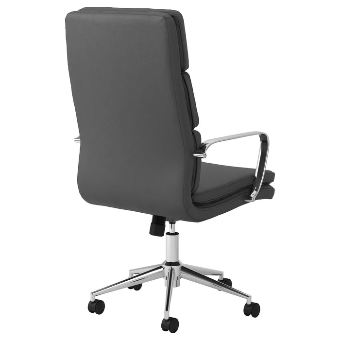 Ximena Upholstered Adjustable High Back Office Chair Black