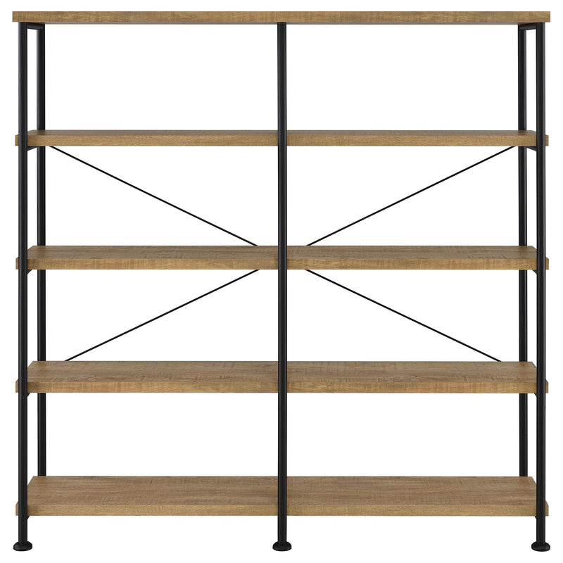 Analiese 63-inch 4-shelf Double Bookshelf Mango