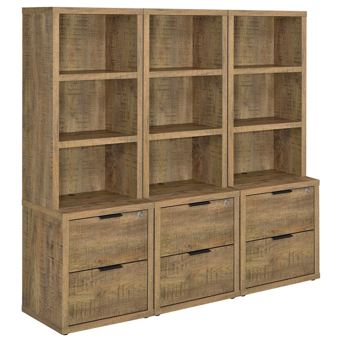 Westpark Wall Unit Bookcase Set with USB
