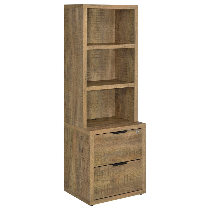 Westpark 3-shelf Bookcase USB and Lockable Drawer