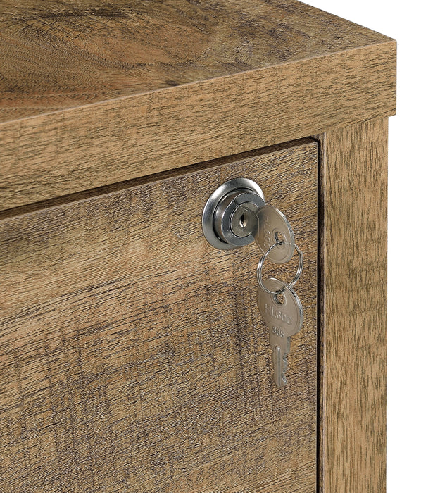 Westpark 3-shelf Bookcase USB and Lockable Drawer