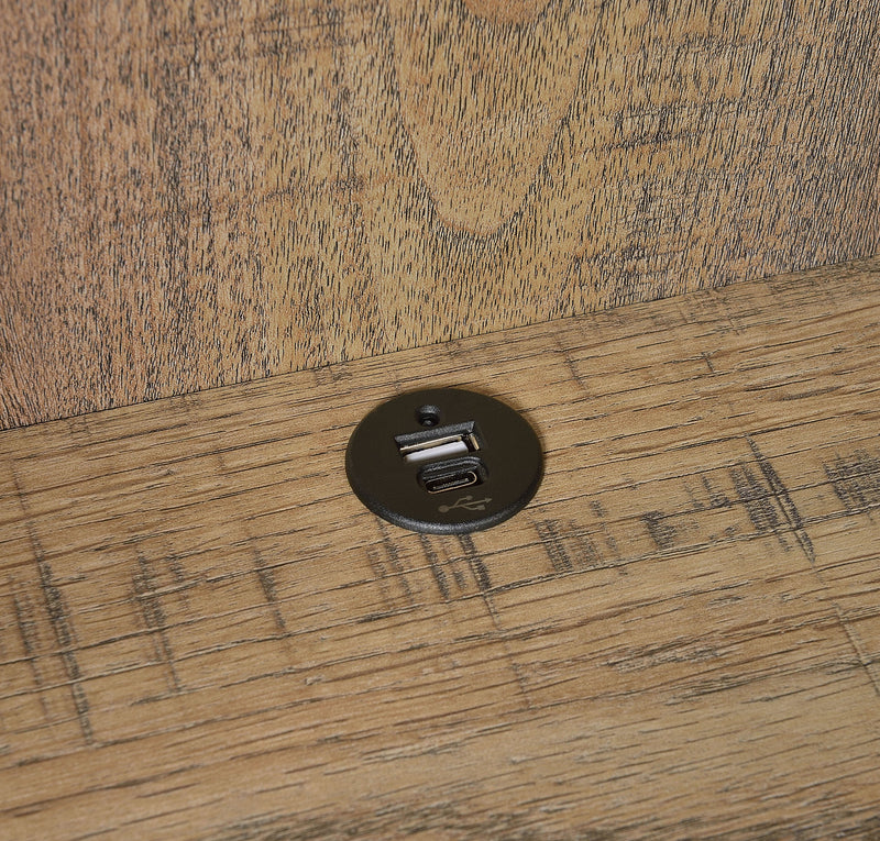 Westpark 3-shelf Bookcase USB and Lockable Drawer