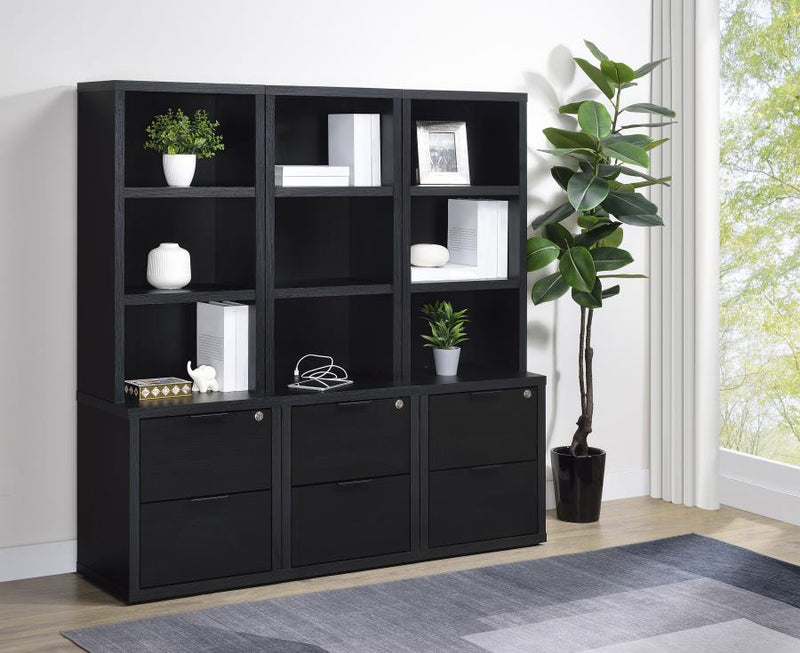 Westpark Wall Unit Bookcase Set with USB