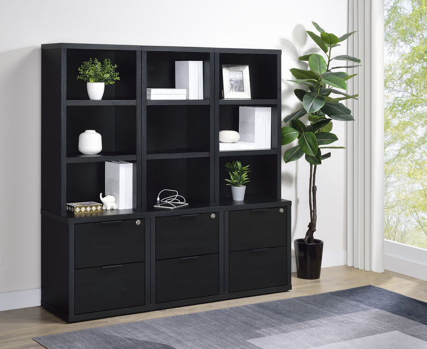 Westpark Wall Unit Bookcase Set with USB