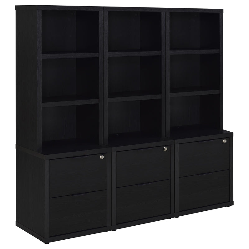 Westpark Wall Unit Bookcase Set with USB