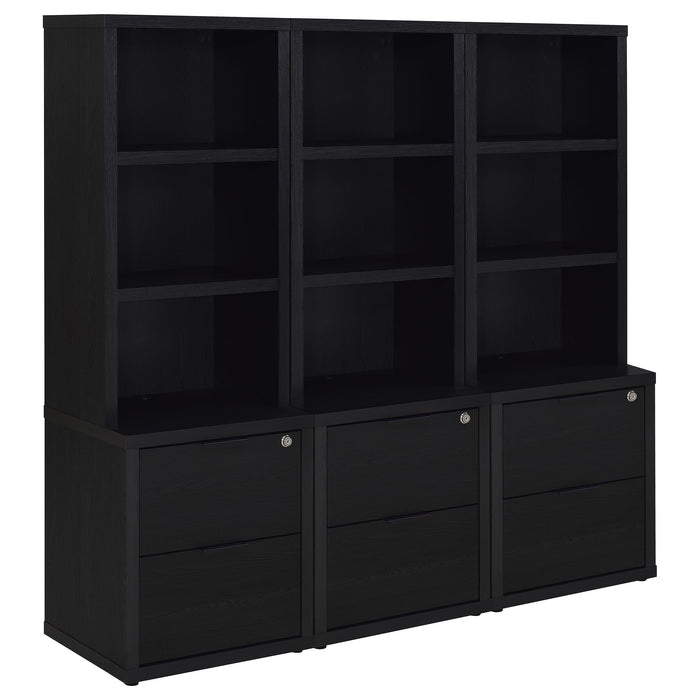 Westpark Wall Unit Bookcase Set with USB