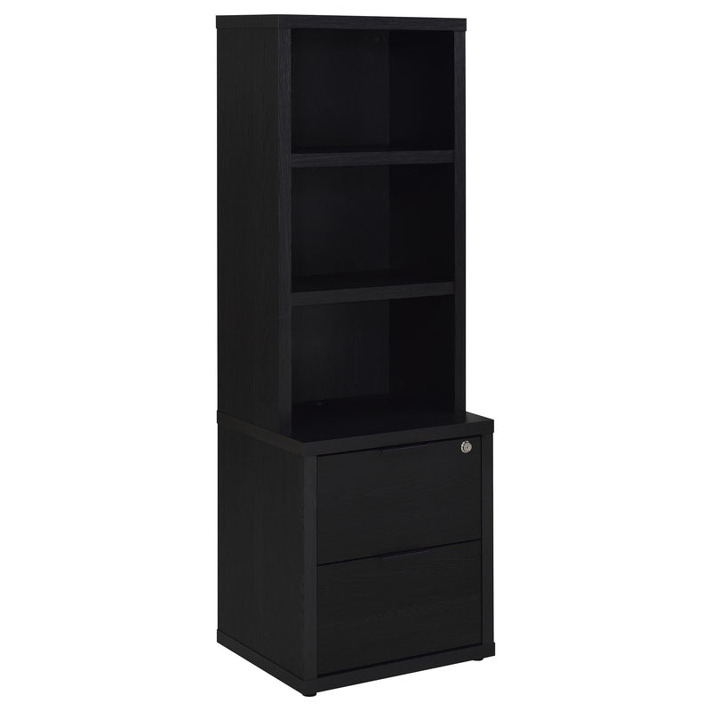Westpark 3-shelf Bookcase USB and Lockable Drawer