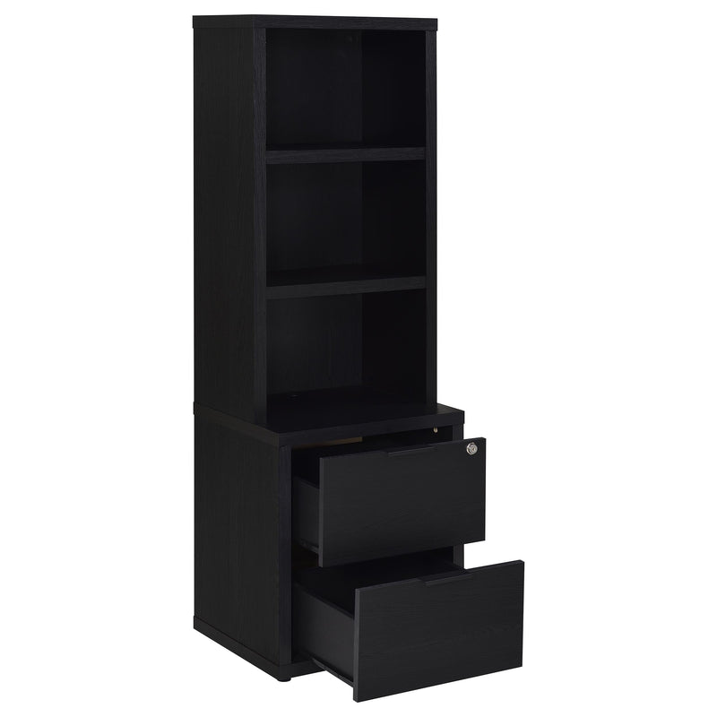 Westpark 3-shelf Bookcase USB and Lockable Drawer