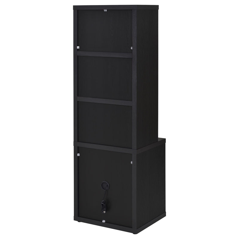Westpark 3-shelf Bookcase USB and Lockable Drawer