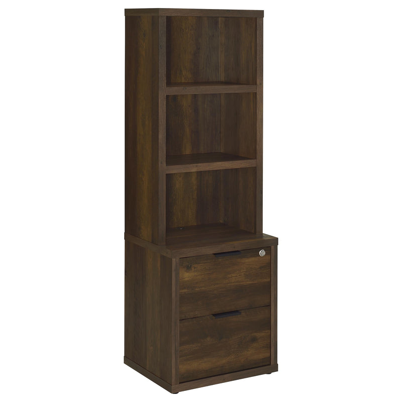Westpark 3-shelf Bookcase USB and Lockable Drawer