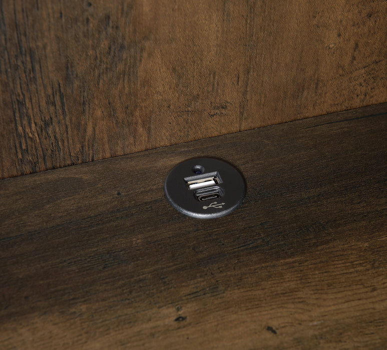 Westpark 3-shelf Bookcase USB and Lockable Drawer