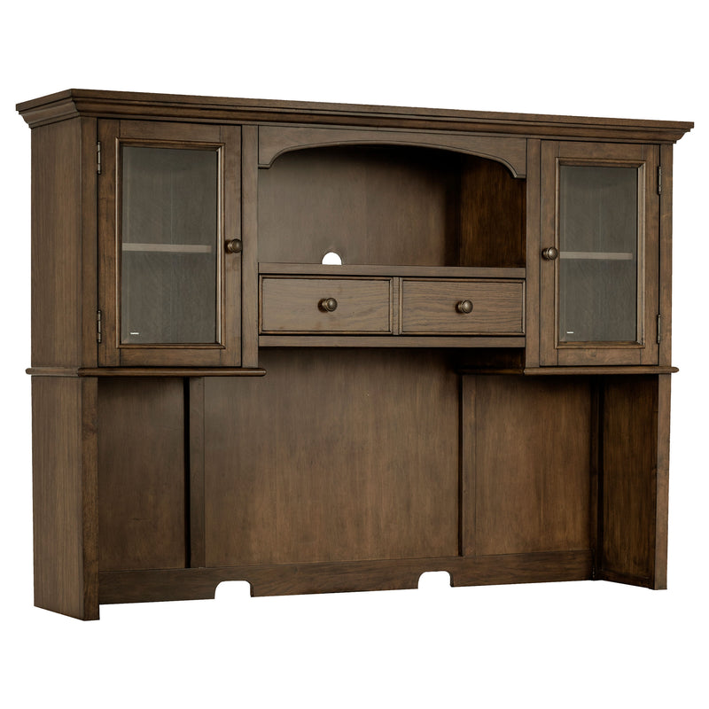 Alacena Hartshill de 2 puertas con estantes, roble pulido