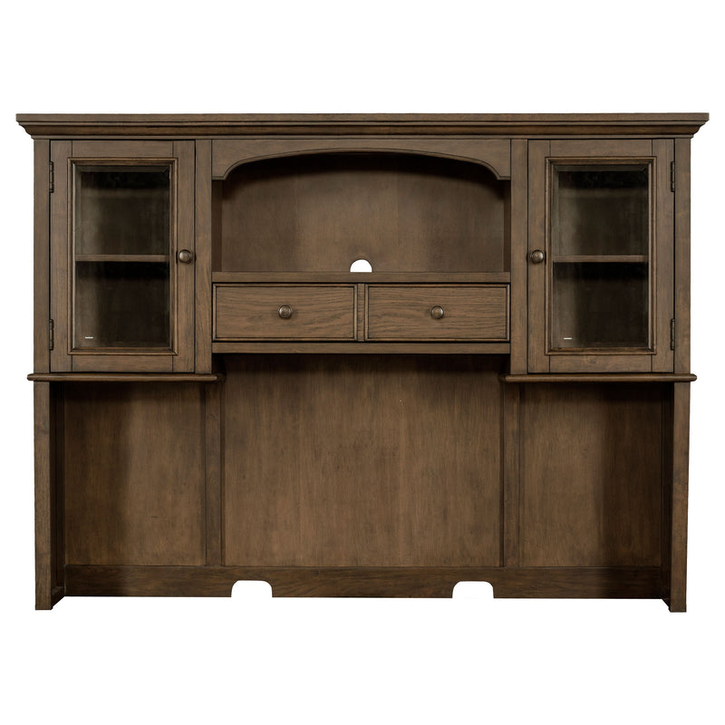 Alacena Hartshill de 2 puertas con estantes, roble pulido