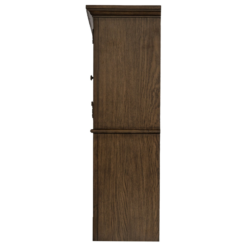 Alacena Hartshill de 2 puertas con estantes, roble pulido
