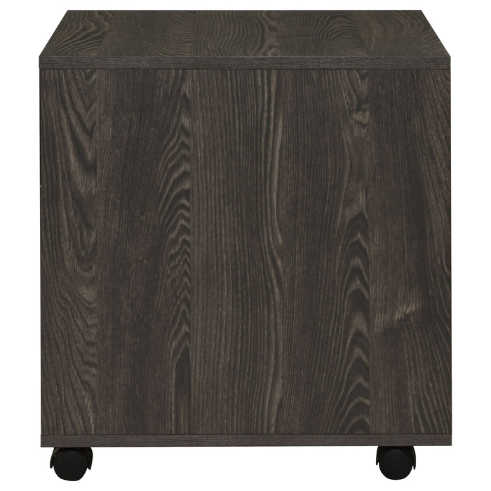 Noorvik 2-drawer Mobile File Cabinet Dark Oak