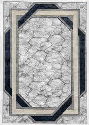 ORION Rug DESIGN 8866 Navy 2x8 Runner (2'6x7'9")"