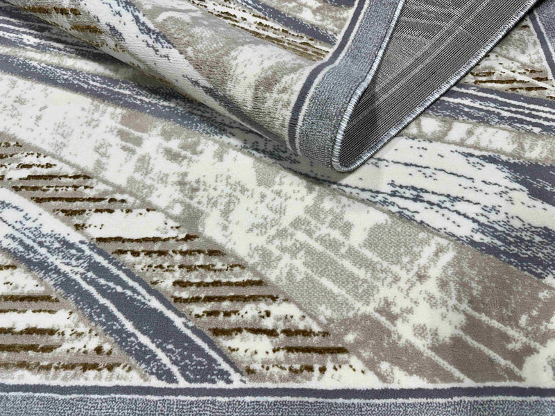 LUNA Rug DESIGN 8883 Sand 2x8 Runner (2'2x7'3")"