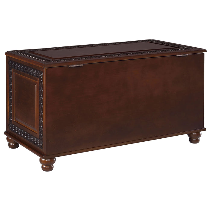 Finlay Flip Open Storage Cedar Chest Deep Tobacco