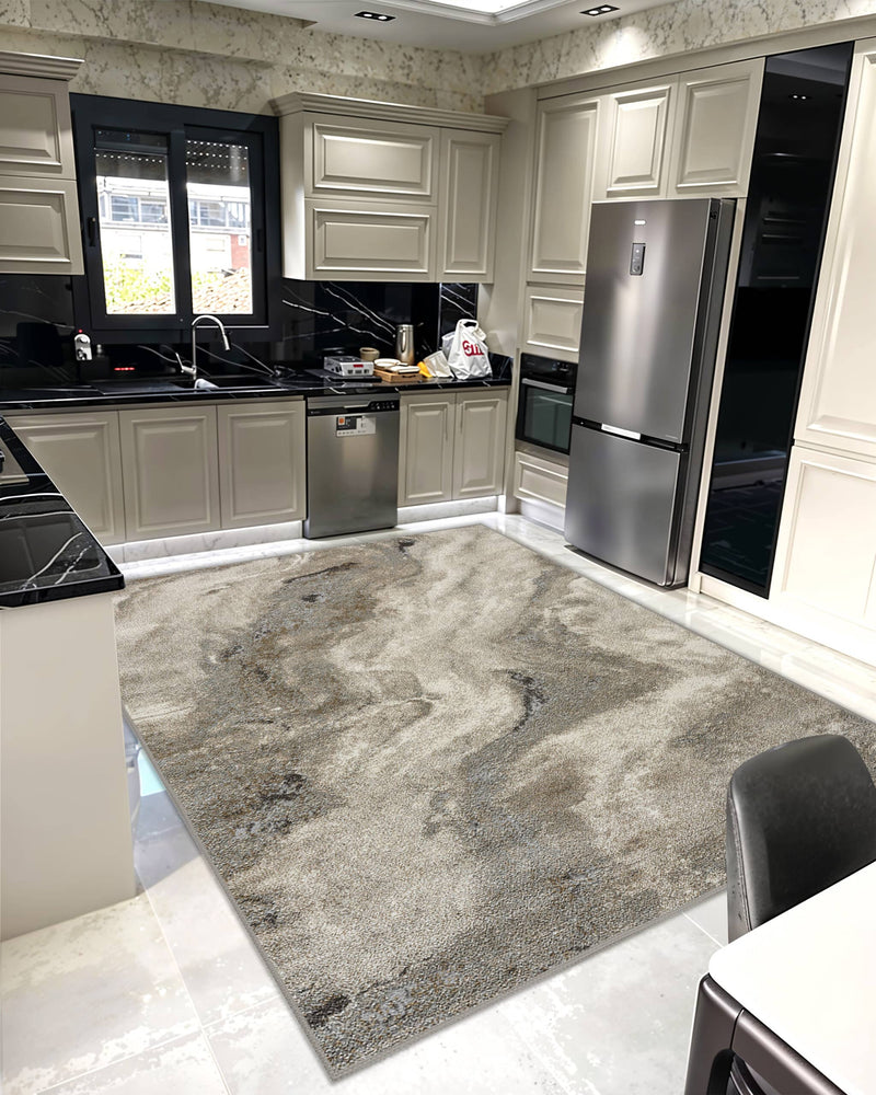 AURORA Rug DESIGN 90019 Grey 10x13 (9'2x12'5")"