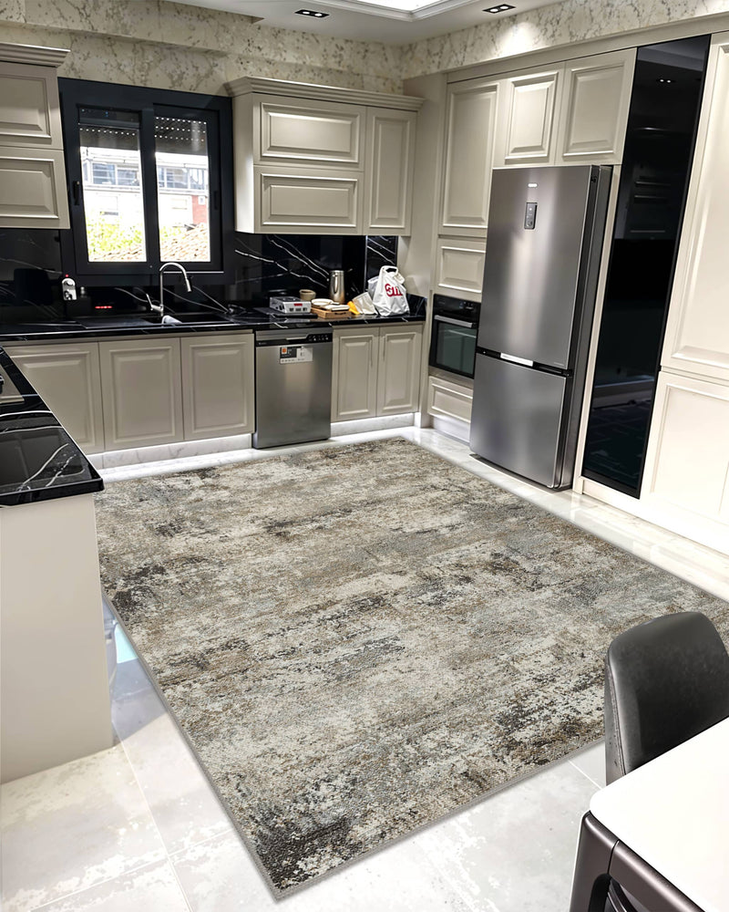 AURORA Rug DESIGN 90020 Grey 10x13 (9'2x12'5")"