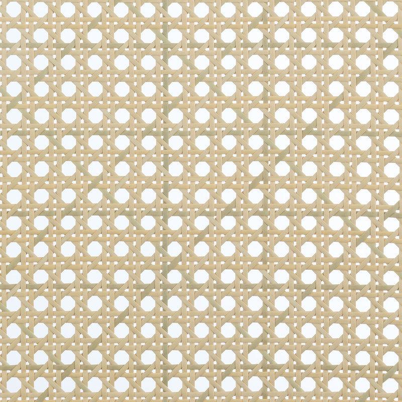 Sillón decorativo Rayo Rattan con respaldo de caña y asiento acolchado