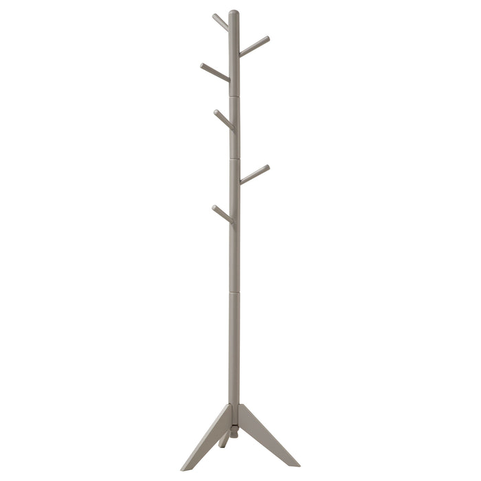 Devlin 6 Hook Freestanding Wood Coat Rack Hat Hanger