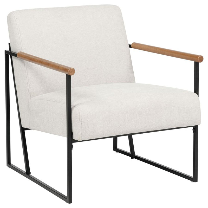Monsen Fabric Upholstered Metal Frame Accent Chair
