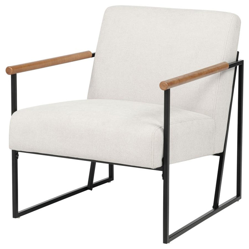 Monsen Fabric Upholstered Metal Frame Accent Chair