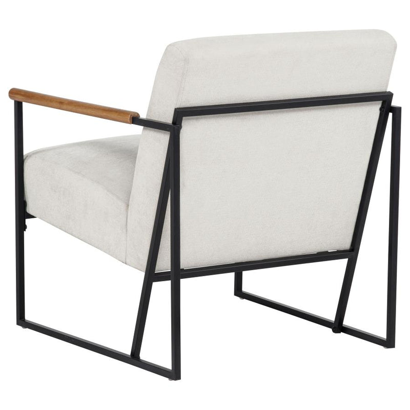 Monsen Fabric Upholstered Metal Frame Accent Chair