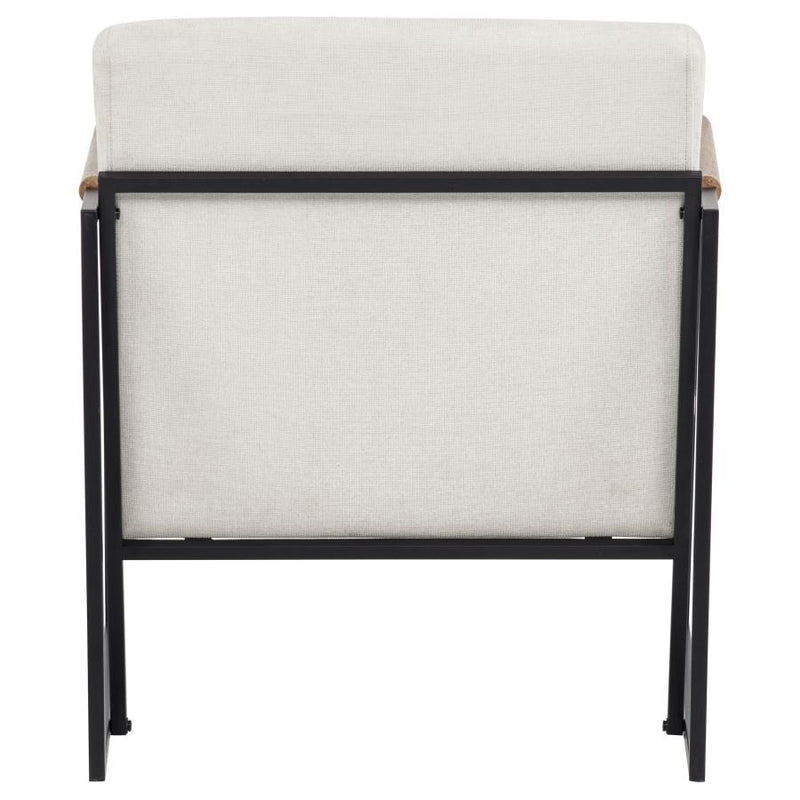 Monsen Fabric Upholstered Metal Frame Accent Chair