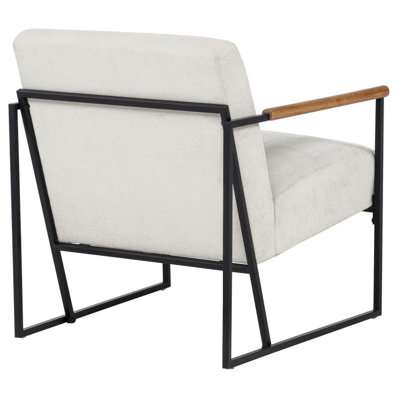 Monsen Fabric Upholstered Metal Frame Accent Chair