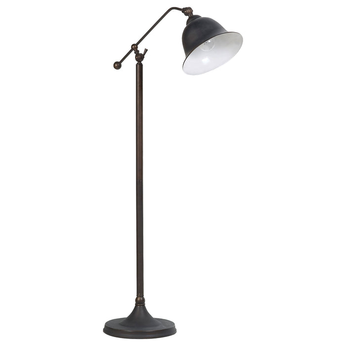 Eduardo Bell Shade Floor Lamp Dark Bronze